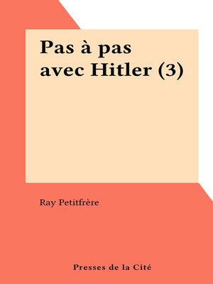 cover image of Pas à pas avec Hitler (3)